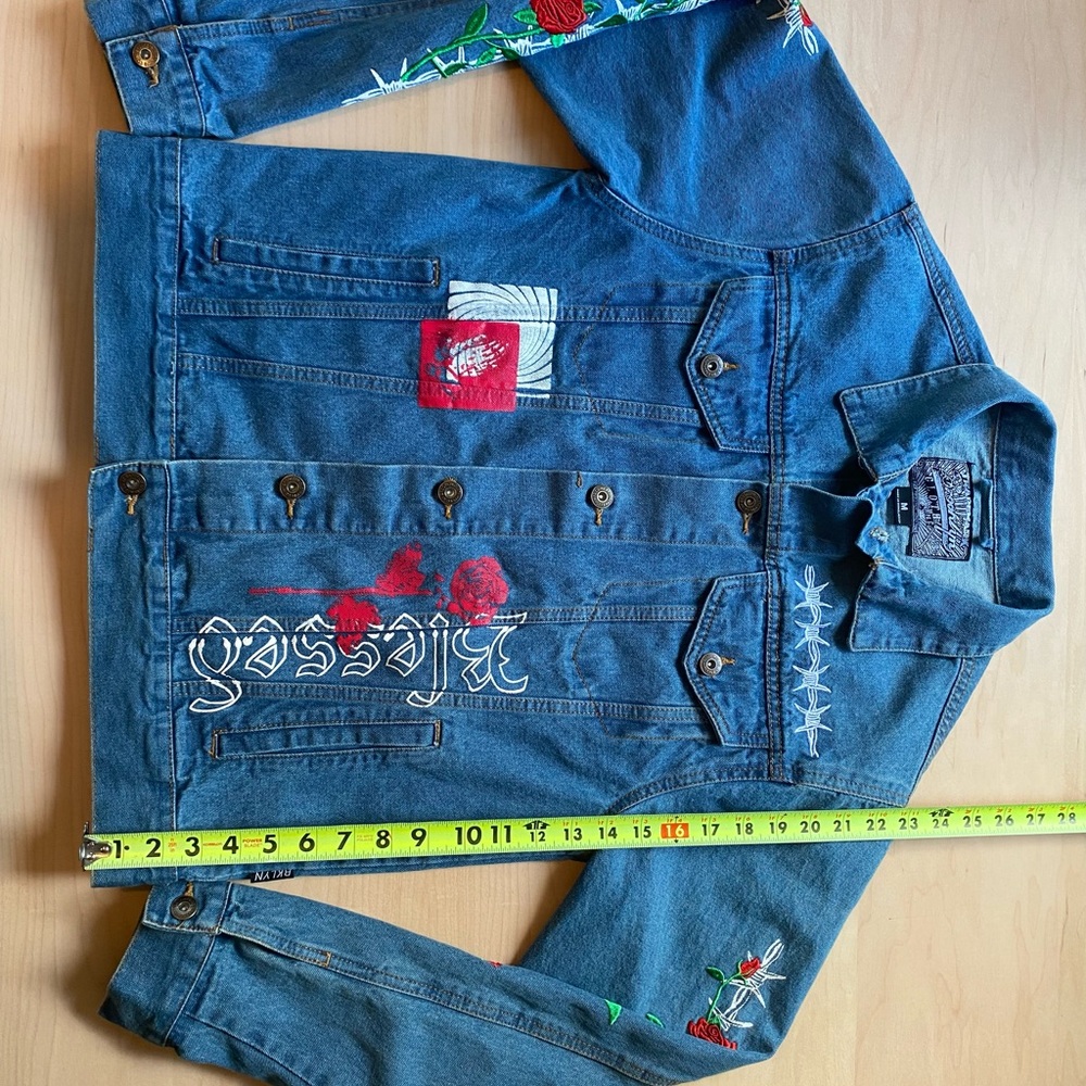 Brooklyn cloth co blessed floral denim jacket - Picture 8 of 12